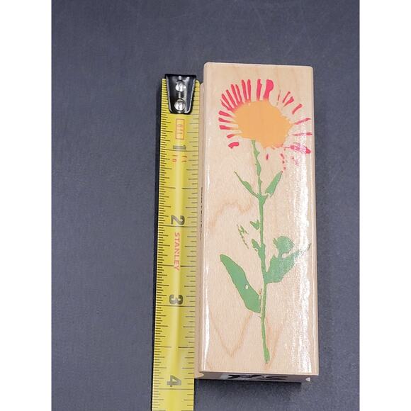 Hero Rubber Stamp Sunflower Daisy Craft Card Paper Scrapbook - Picture 2 of 5